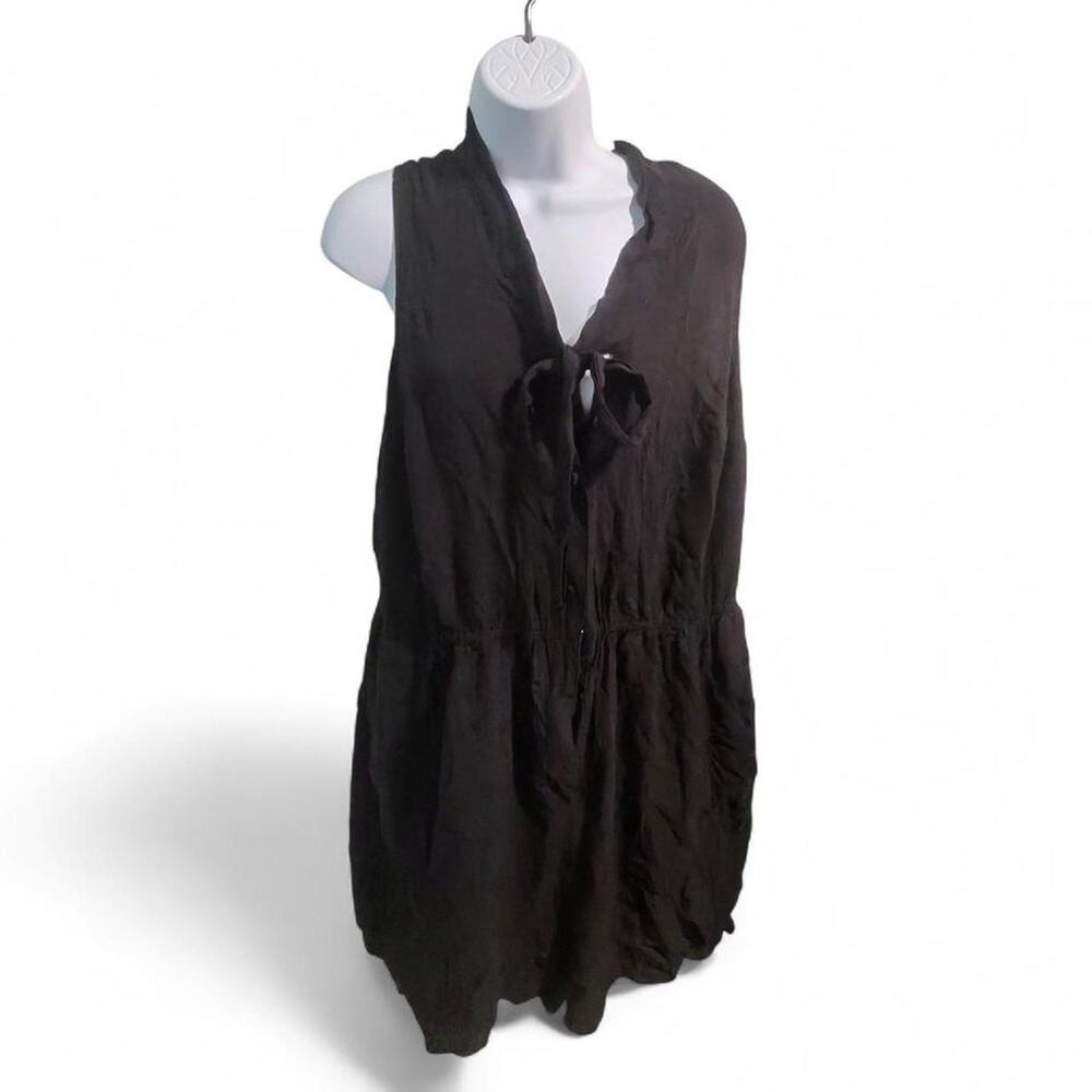 ModCloth Black Romper with Tie Front - Size 2X - Worn Once